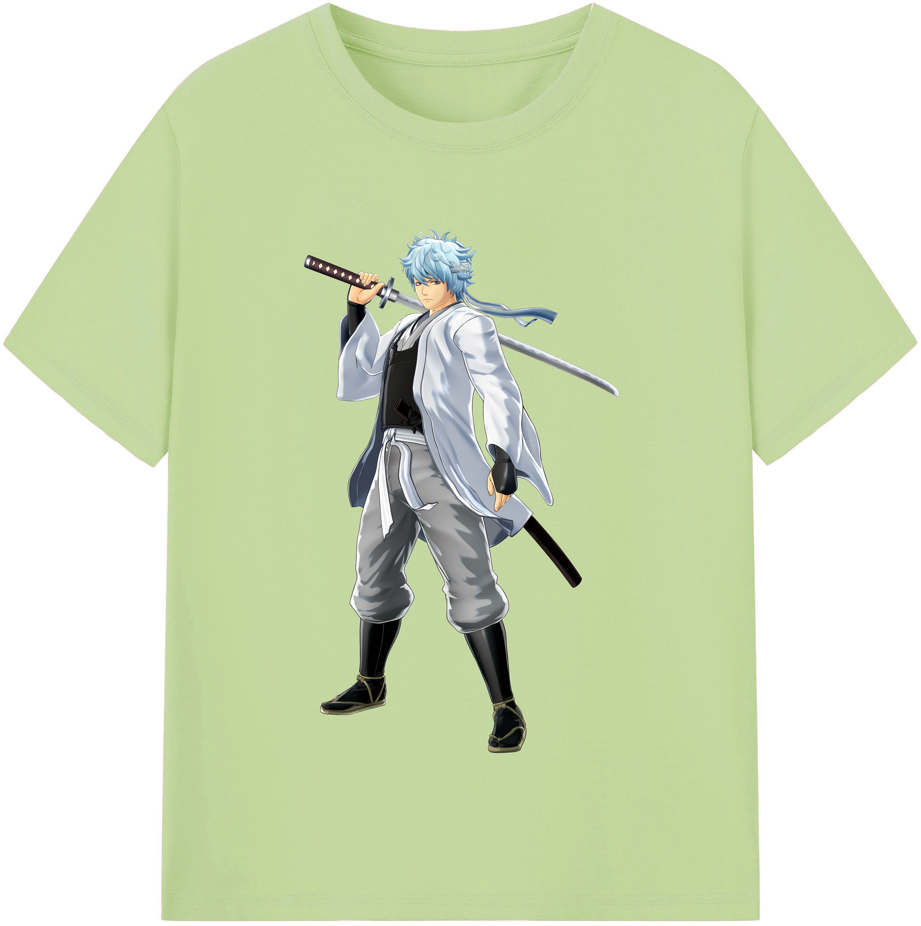 （画像用） ぎんたま 坂田銀時（さかたぎんとき） 神楽 志村新八（しむら しんぱち） GINTAMA Sakata Gintoki Kagura Shimura Shinpachi 綿100％半袖Tシャツ（フロントプリント）